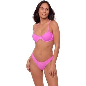 Sports Illustrated Women's XXL Pop Pink X Back Underwire Bikini Top Beach G31-23